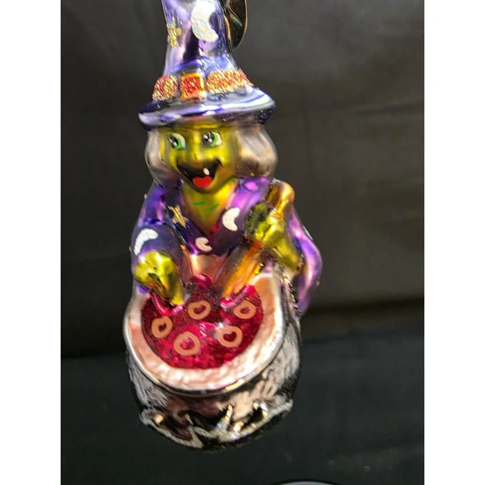 VTG 2001 Radko What's Brewing 01-848-0 Little Gem Witch Cauldron Ornament